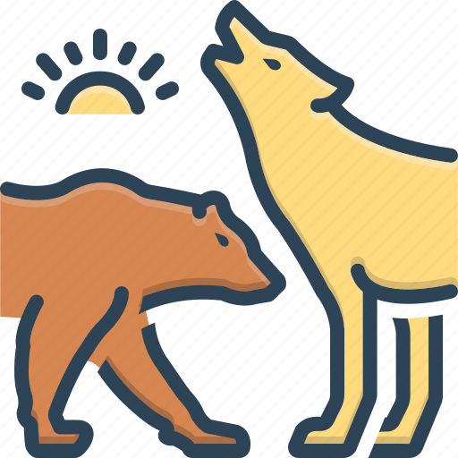 Animals, dog, hyena, wildlife, pair, wild, pet animal icon - Download on Iconfinder