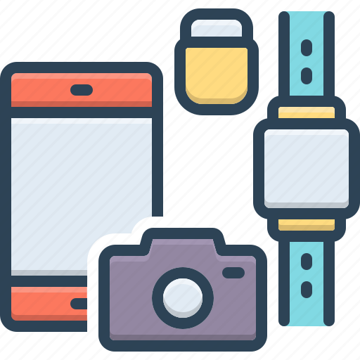 Gadgets, camera, mobile, appliance, smart watch, power bank, cell phone icon - Download on Iconfinder