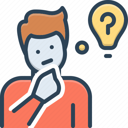 Knows, think, recognize, problem, confusion, expression, question mark icon - Download on Iconfinder