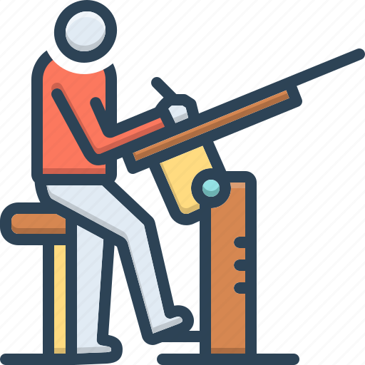 Attack, draughtsman, firing, gun, man, rifleshot icon - Download on Iconfinder