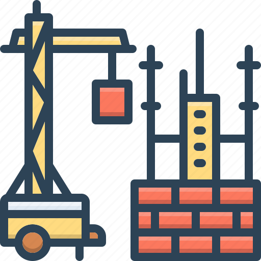 Constructed, build, crane, construction, building site, building construction, maintenance tools icon - Download on Iconfinder