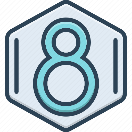 Eight, octennial, polygonal, hexagonal, hexagon, digit, numeral icon - Download on Iconfinder