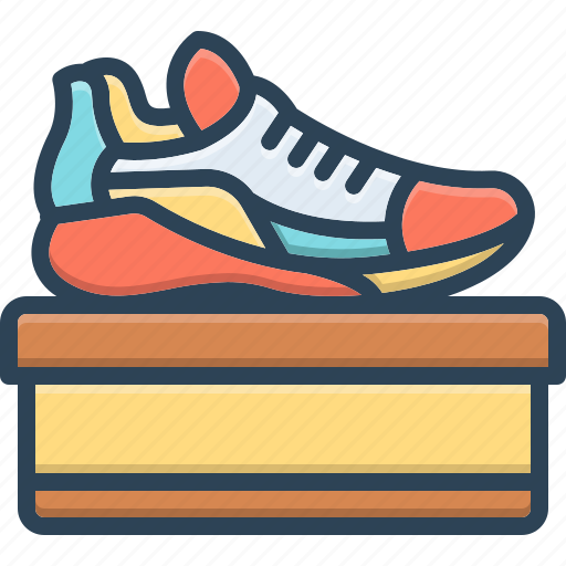 Footwear, shoes, boots, brogue, sneakers, package, sport shoes icon - Download on Iconfinder