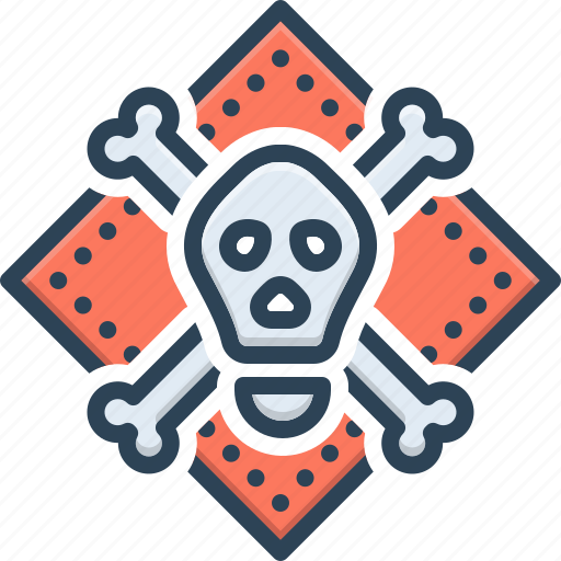 Hazards, danger, peril, difficult, skull, biohazard, dangerous icon - Download on Iconfinder