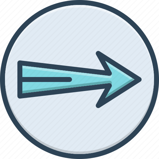 Arrow, forward, direction, next, indicator, orientation, marker icon - Download on Iconfinder
