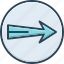 arrow, forward, direction, next, indicator, orientation, marker 