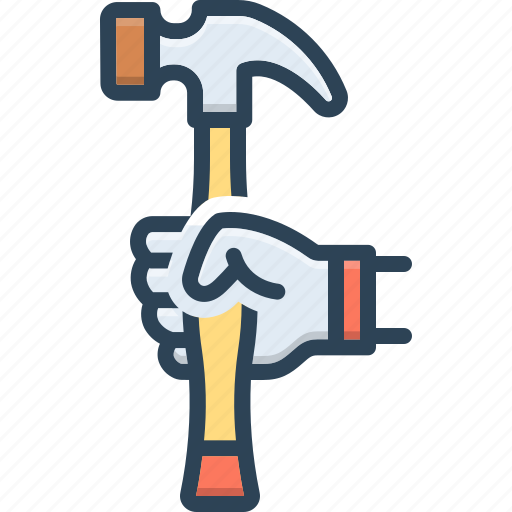 Handy, useful, convenient, hold, hammer, construction, easy to use icon - Download on Iconfinder