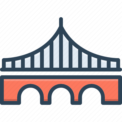 Stayed, bridge, tower, link, overpass, platform, overbridge icon - Download on Iconfinder