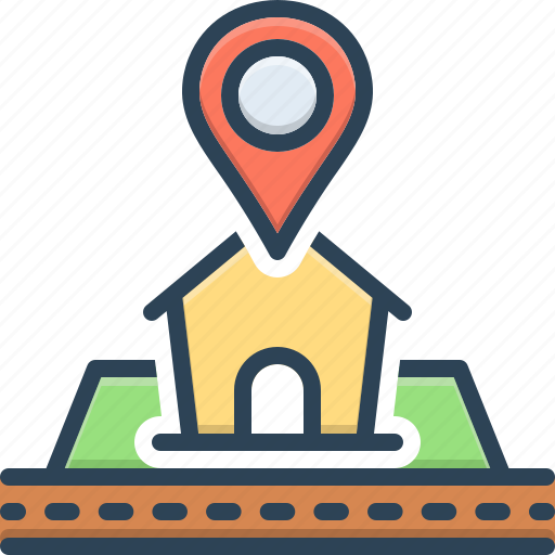 Address, home, location, domicile, navigation, dwelling, lodging icon - Download on Iconfinder