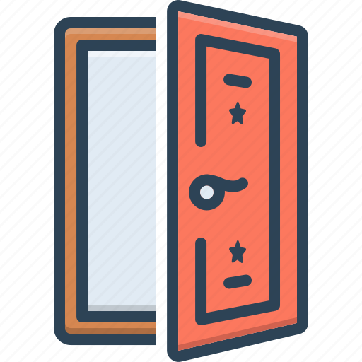 Door, gate, doorway, gateway, entryway, open icon - Download on Iconfinder