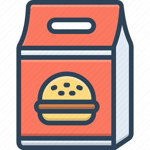Packed, rolled, girded, wrapped, snack, pouch, container icon - Download on Iconfinder