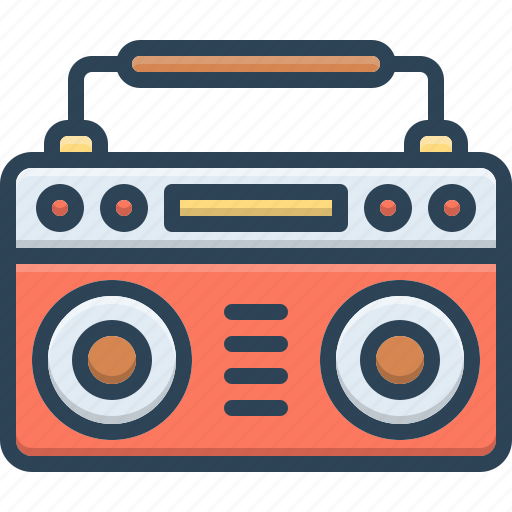 Portable, movable, vintage, receiver, music, wireless, communication icon - Download on Iconfinder