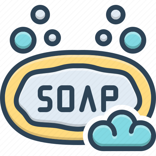Soap, bar, hygiene, bubble, cosmetics, foam, suds icon - Download on Iconfinder