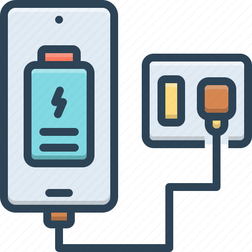 Charge, battery, plug, power, charger, electronics, portable icon - Download on Iconfinder