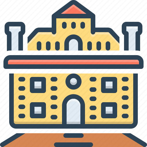 Manor, estate, property, belongings, mansion, chateau, house icon - Download on Iconfinder