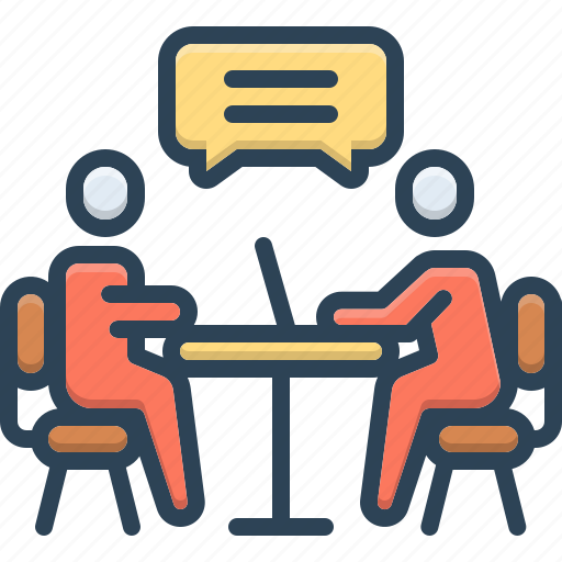 Interview, meeting, discussion, conference, talking, conversation, oral icon - Download on Iconfinder