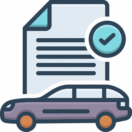 Permit, permission, privilege, allow, road, authority, car documents icon - Download on Iconfinder