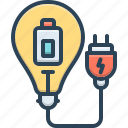 saver, electricity, thunder, battery, charger, bulb, lightning bolt