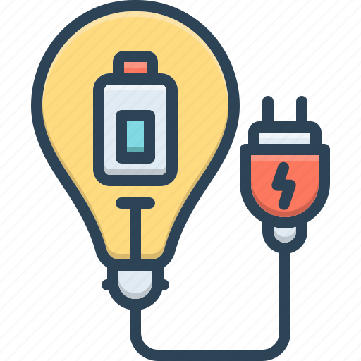 Saver, electricity, thunder, battery, charger, bulb, lightning bolt icon - Download on Iconfinder