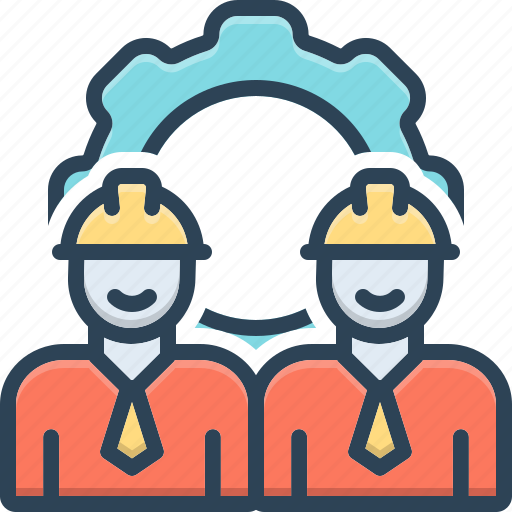 Workforce, manpower, gear, employee, worker, labor pool icon - Download on Iconfinder