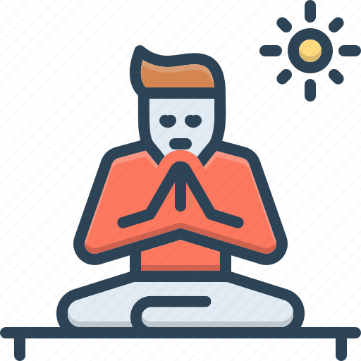 Being, aliveness, lifeblood, yoga, exercise, meditation, vectoricon icon - Download on Iconfinder