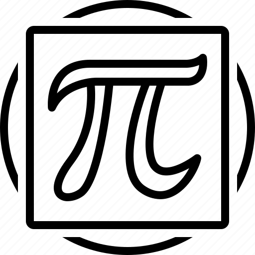 Pi, education, formula, mathematical, math, number, greek letter icon - Download on Iconfinder