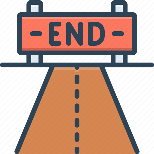 End, ending, finish, closing, cessation, termination, consummate icon - Download on Iconfinder