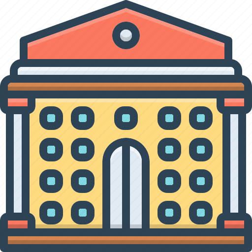 Museums, building, historical, mounment, exhibition, university, courthouse icon - Download on Iconfinder