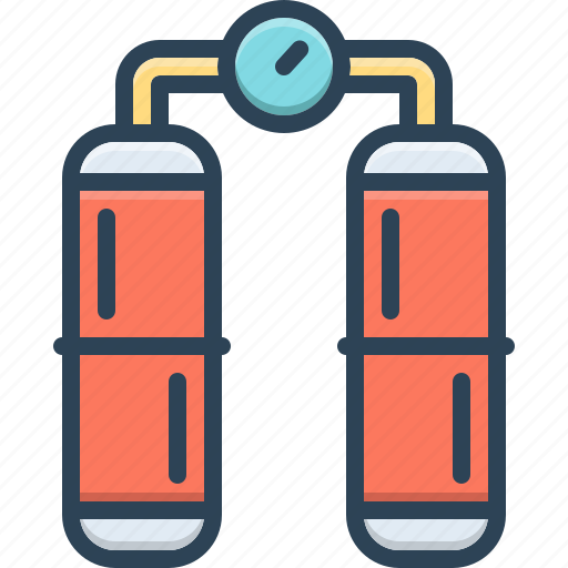 Gas, cylinder, tank, oxygen, container, mixed, liquefied icon - Download on Iconfinder