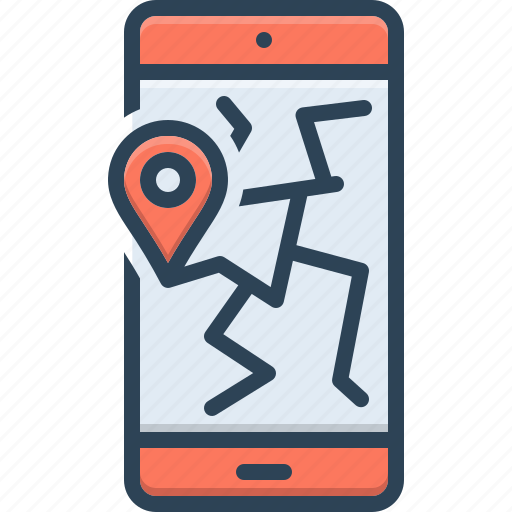 Gps, location, destination, route, navigation, pointer, mobile icon - Download on Iconfinder