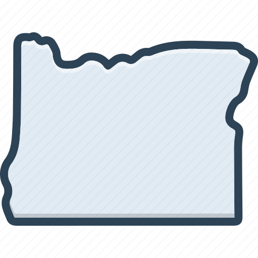 Oregon, usa, america, province, country, region, map icon - Download on Iconfinder