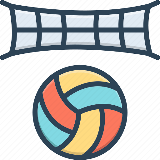 Volleyball, sport, game, net, ball, tournament, play icon - Download on Iconfinder