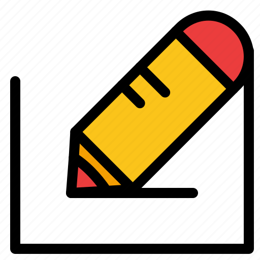 Pencil, school, text, write icon - Download on Iconfinder