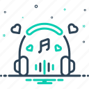 song, music, wave, headphone, listen, ditty, soundwave, gadget musical