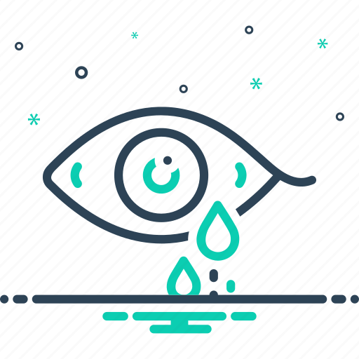 Tears, teardrop, weep, blubber, sobbing, lachrymation, teary icon - Download on Iconfinder