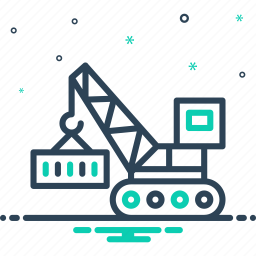 Heavy, weighty, excavator, equipment, machinery, lifting, container icon - Download on Iconfinder
