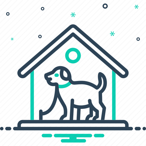 Domestic, pet, dog, pooch, retriever, doggy, kennel icon - Download on Iconfinder