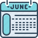june, calendar, almanac, reminder, schedule, deadline, organizer, date book