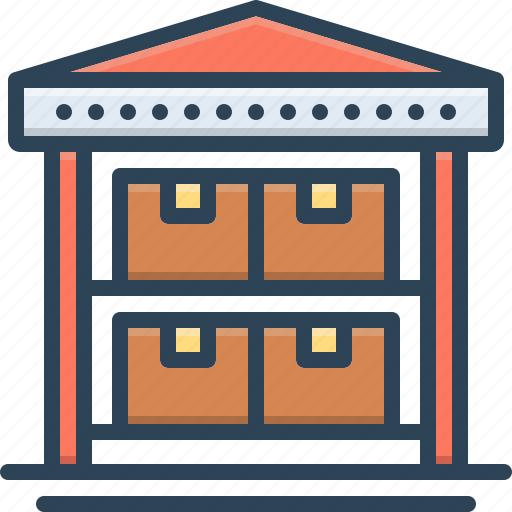 Inventory, warehouse, stock, product, cargo, wholesale, storehouse icon - Download on Iconfinder