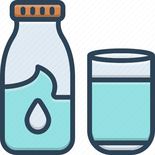 Bottle, calcium, fresh, glass, healthy, milk, nutrient icon - Download on Iconfinder