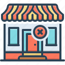 closure, store, shop, house, close, property, locked, outlet
