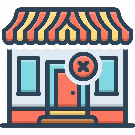 Closure, store, shop, house, close, property, locked icon - Download on Iconfinder