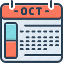 october, oct, calendar, scheduler, organizer, reminder, deadline, date book