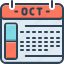 october, oct, calendar, scheduler, organizer, reminder, deadline, date book 