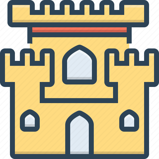 Castle, chateau, citadel, flanker, mansion, stronghold icon - Download on Iconfinder