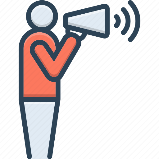 Bawl, cry, exclaim, megaphone, scream, shout, yell icon - Download on Iconfinder