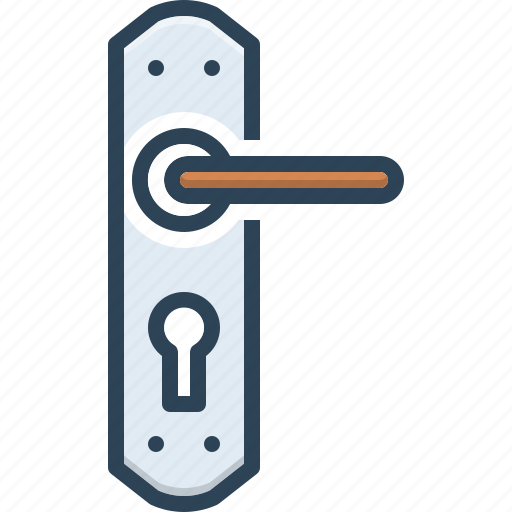 Closed, door, doorway, entrance, handle, knob, private icon - Download on Iconfinder