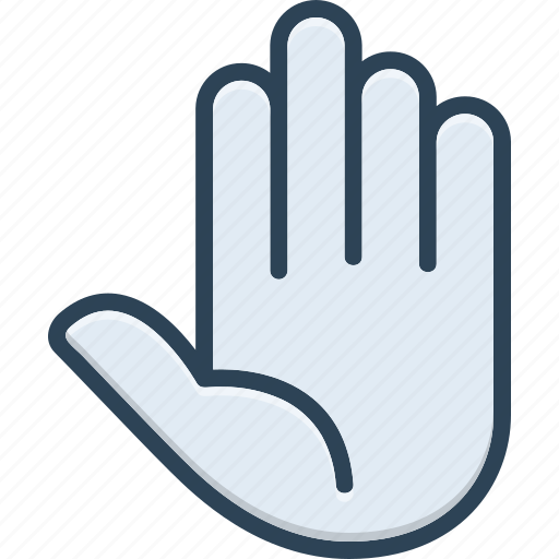 Body part, flat of the hand, gesture, hand, palm, peace, wrist icon - Download on Iconfinder