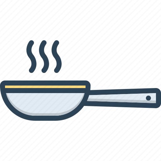 Dripping pan, frying pan, porringer, saucepan, separate, skillet, vessel icon - Download on Iconfinder