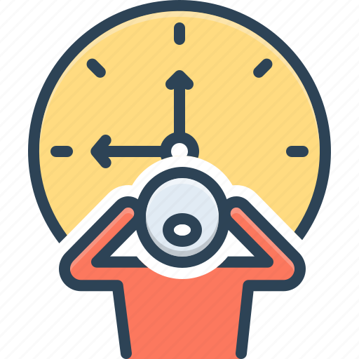Backward, behind time, late, out of luck, overdue, slow, tardily icon - Download on Iconfinder